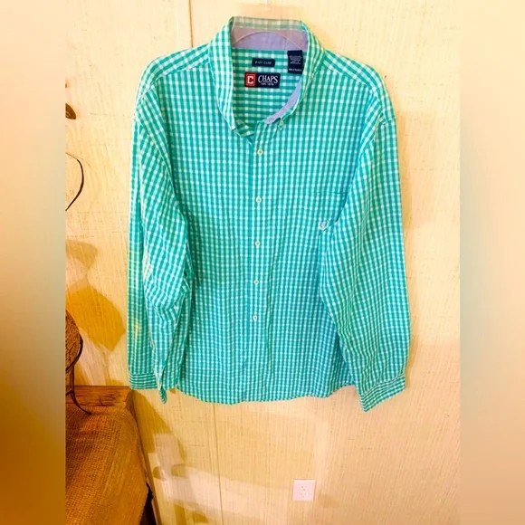 chaps oxford dress shirts Chaps Classic Fit Button Down Oxford Dress Shirt Mens 17-17 1/2 36/37
